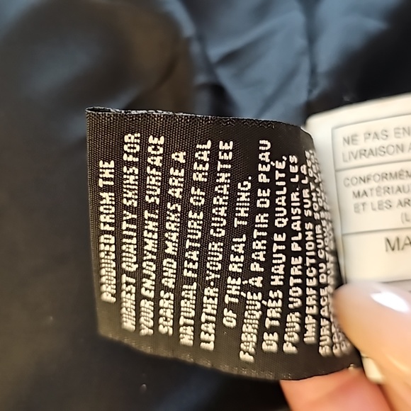 Vintage- NAPA LAMB LEATHER A&S Selections Modo Peau black jacket small - Picture 9 of 10